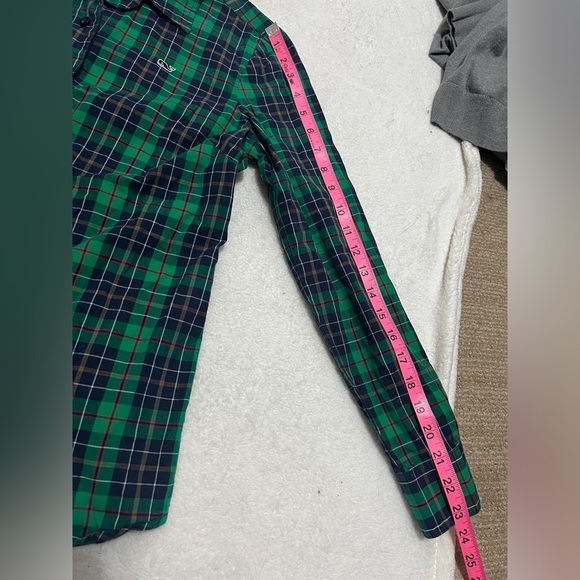 Vineyard Vines Green Plaid Button Down Top - Size 4 - Picture 9 of 9